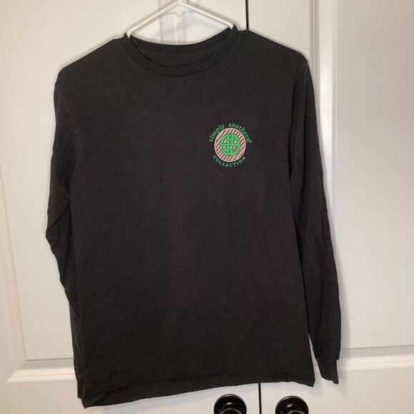 Ladies Simply Southern Jolly Enough" holiday tee shirt dog small Black - Picture 2 of 3